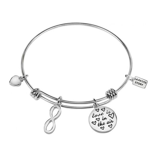 LA PETITE STORY JEWELRY Mod. LPS05APZ03 silver bracelet with charm details