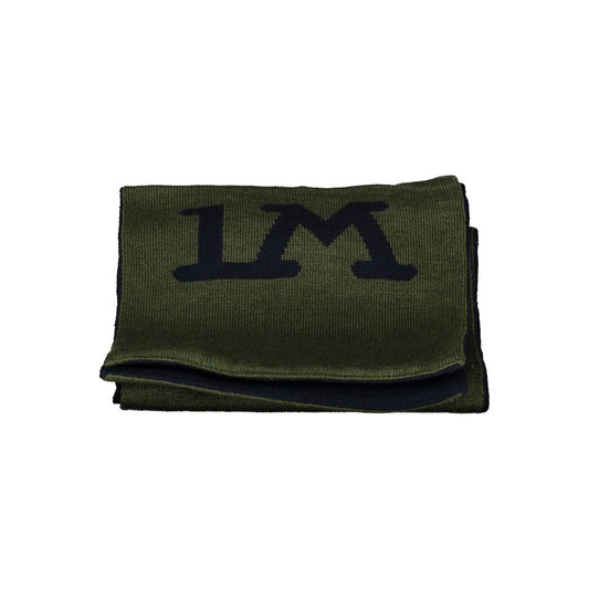 La Martina Green Polyester Scarf LA-27042