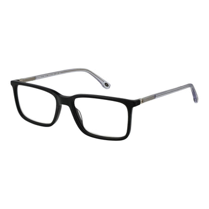 Land Rover Black Acetate Glasses (Frames), full-rim rectangular design with black acetate frame, ideal for men, includes branded case.