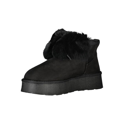 Laura Biagiotti Black Polyester Boot