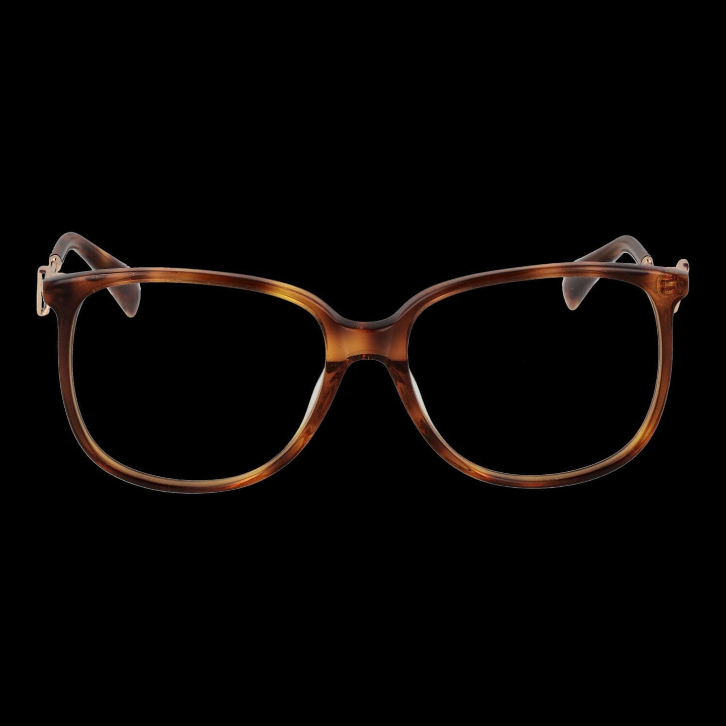 Front view of MAJE MOD. MJ1000 54202 lady's eyeglasses in brown tortoiseshell frame.