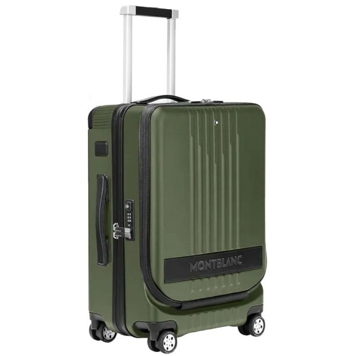 MONTBLANC LEATHER MOD. CABIN TROLLEY WITH FRONT POCKET - 38X55X23 (37 L)
