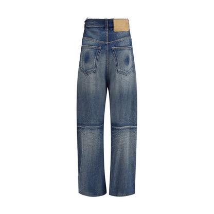 MM6 Blue Cotton Relaxed Fit Jeans