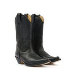 MM6 Maison Margiela Boots Black with pointed toe, double pull-tab, leather sole, 2-inch heel, stylish Florence design, size and fit details.