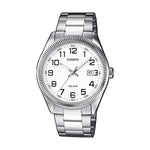 CASIO COLLECTION Mod. DATE - WHITE. ARAB NUMBERS MTP-1302PD-7BVEF