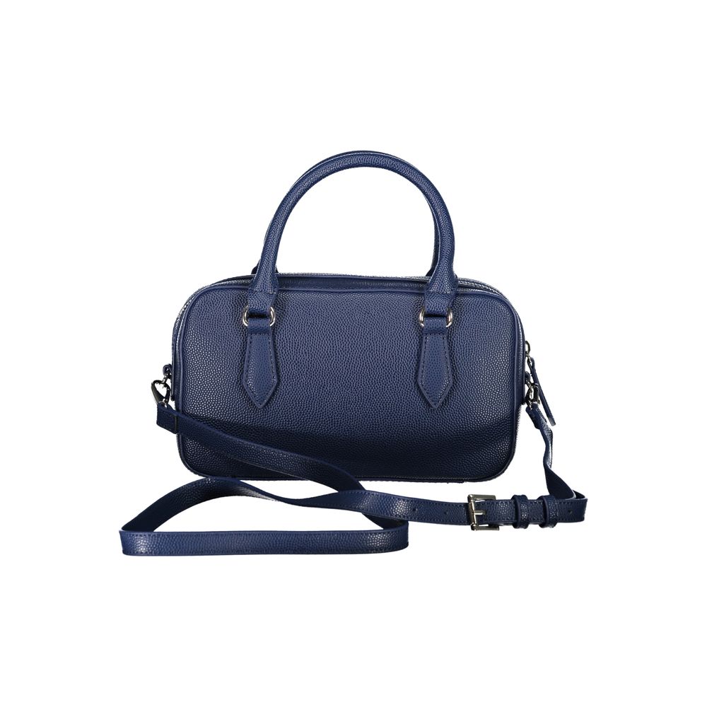 Mario Valentino Blue Polyethylene Women Handbag with handles and adjustable strap