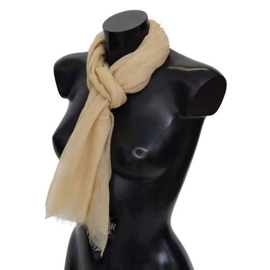 Missoni Beige Cashmere Unisex Neck Scarf MS2138BG