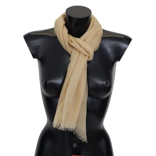 Missoni Beige Cashmere Unisex Neck Scarf MS2138BG