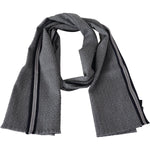 Missoni Elegant Gray Wool Scarf with Signature Stripes Category-Accessories,Gender-Men,Gray,Material: 100% Wool,Men,Missoni,New with tags,Scarves - Men - Accessories,Subcategory-Scarves MS1951BG