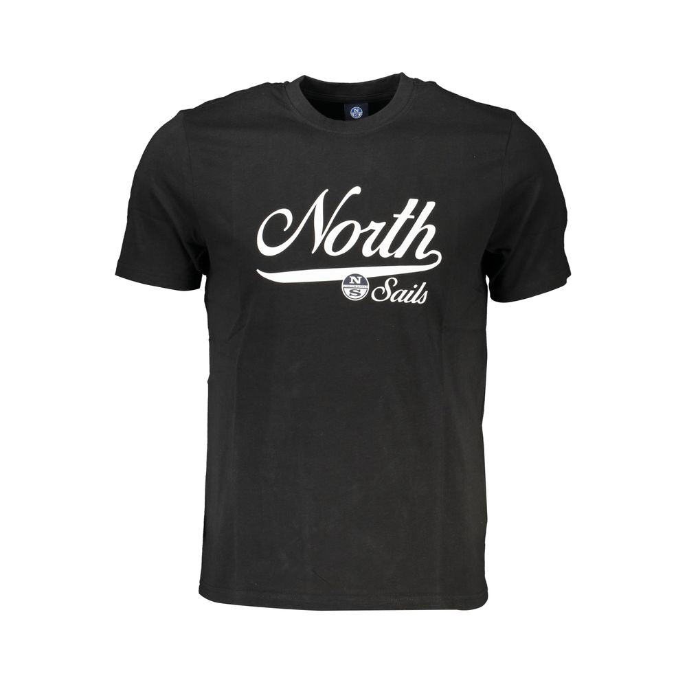 North Sails Black Cotton Men's T-Shirt