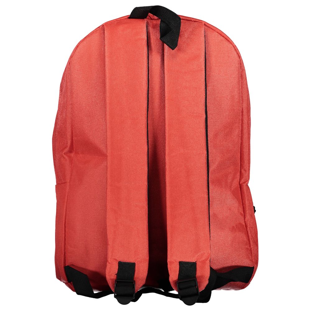 Norway 1963 Red Polyester Men Backpack with adjustable straps and sleek design, perfect for urban adventures and daily carry.