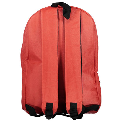 Norway 1963 Red Polyester Men Backpack with adjustable straps and sleek design, perfect for urban adventures and daily carry.