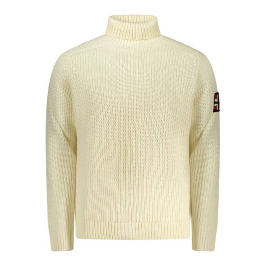Norway 1963 White Wool Men Sweater