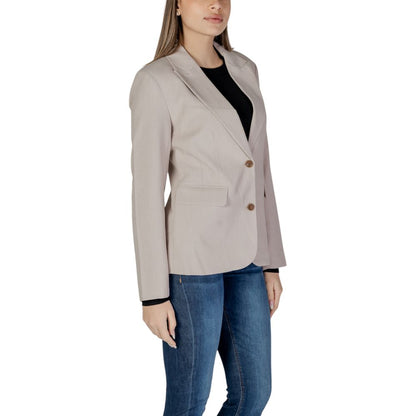 Only Beige Recycled Polyester Blazer