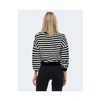 Only Black And White Marabou Sweatshirt