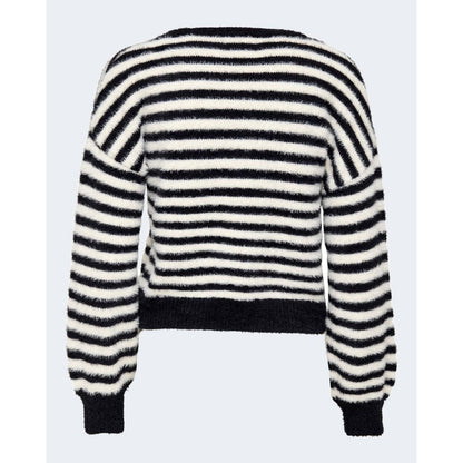 Only Black And White Marabou Sweatshirt