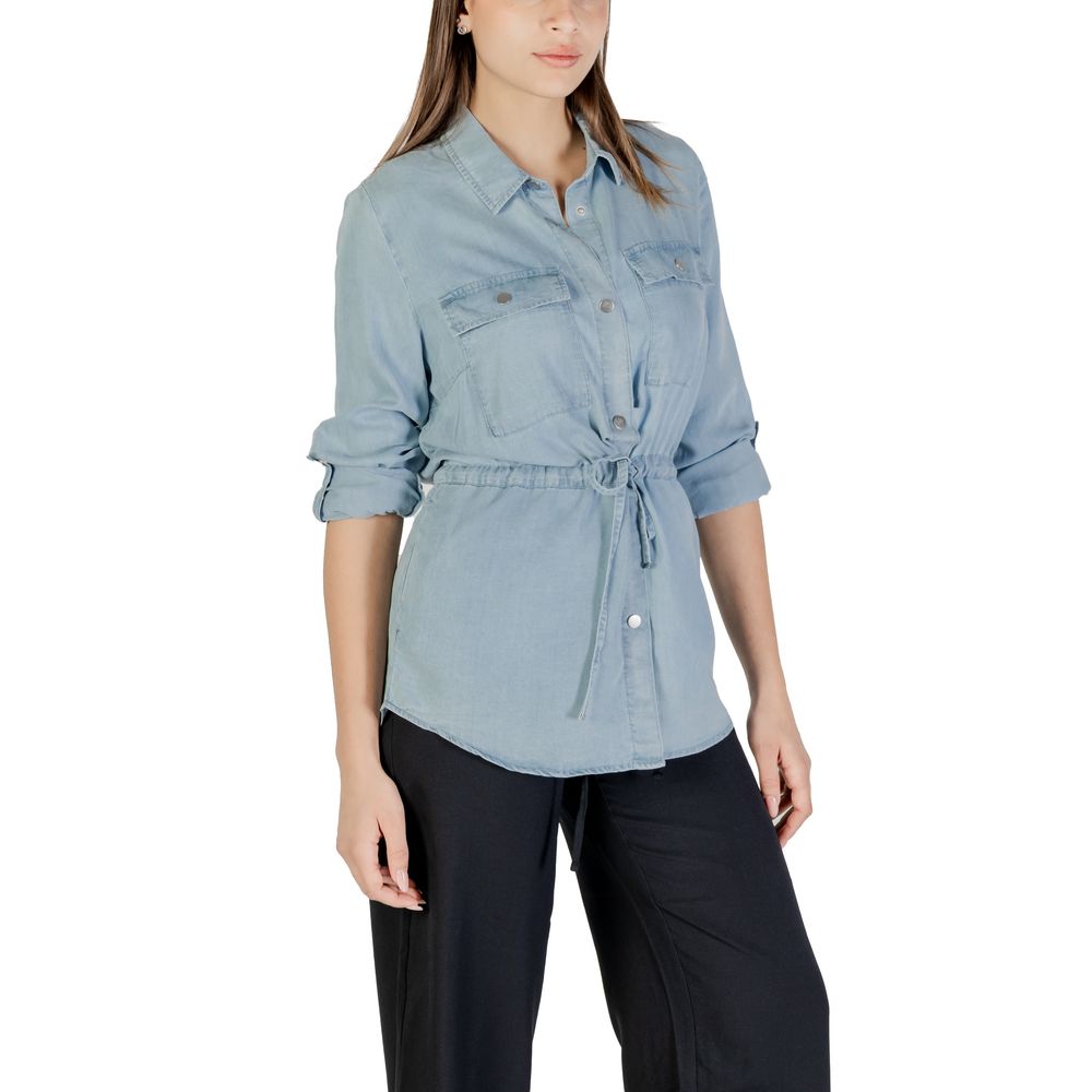 Only Light Blue Tencel Blouse