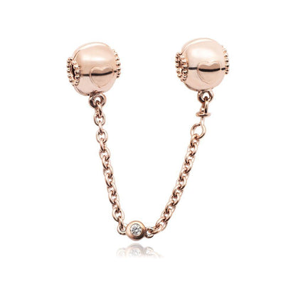 PANDORA CHARMS Mod. JEART SAFETY CHAIN DESIGNER FASHION JEWELLERY