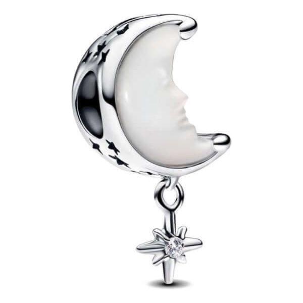 PANDORA CHARMS Mod. MOON & NORTH STAR