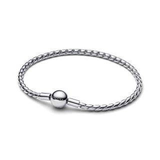 PANDORA JEWELRY Mod. 594028C00-17 silver bracelet with round clasp