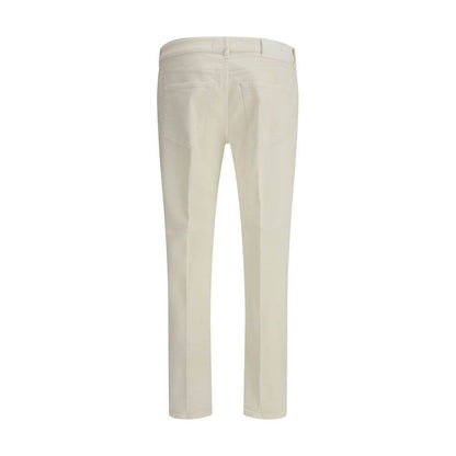 PT Torino Cream Cotton Slim Fit Jeans
