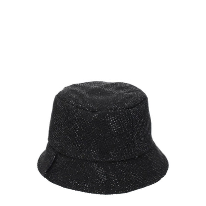 Palm Angels Black Cotton Bucket Hat