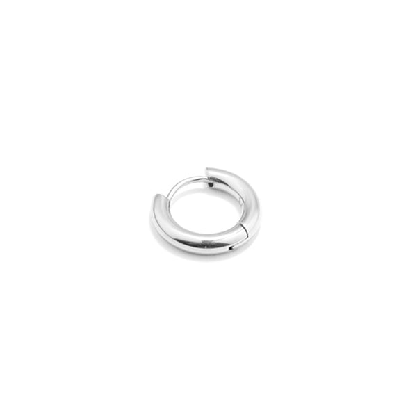RADIANT JEWELS JEWELRY Mod. RH000034 elegant silver hoop earring with modern design