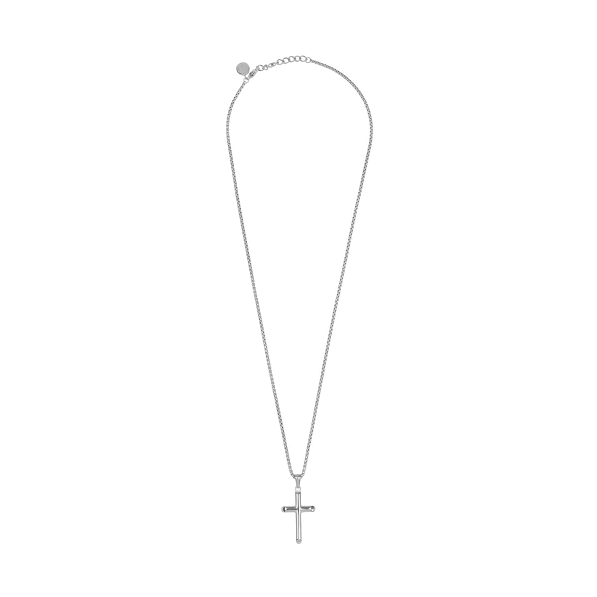 RADIANT JEWELS JEWELRY Mod. RH000108 elegant silver cross pendant necklace.