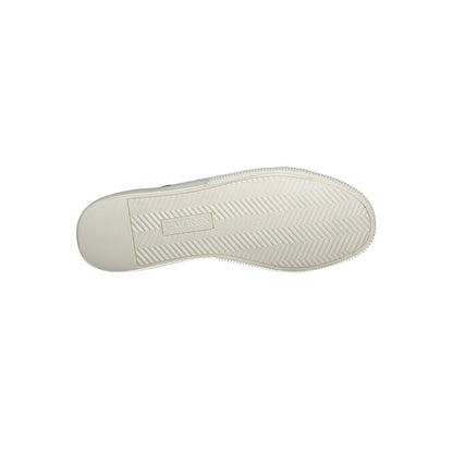 Bottom sole view of Ralph Lauren Blue Cotton Women Sneaker showcasing tread pattern.