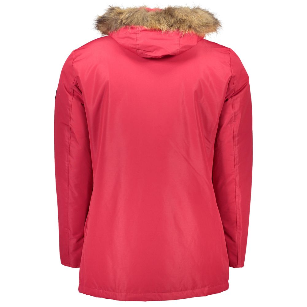Roberto Cavalli Red Polyester Men Jacket