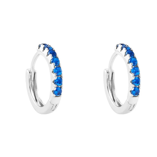 STROILI Mod. 1682431 blue gemstone hoop earrings from Stroili Jewels, elegant and stylish jewelry