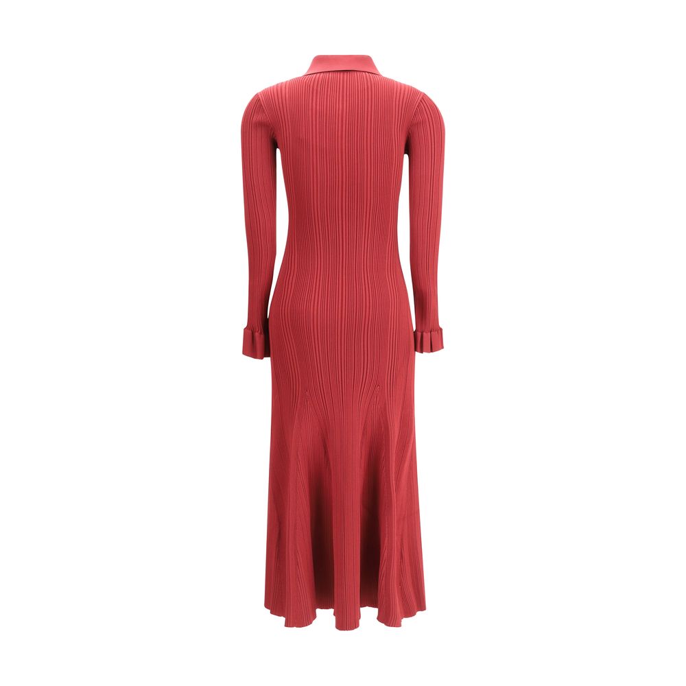 Self-Portrait Red Viscose Casual Dress