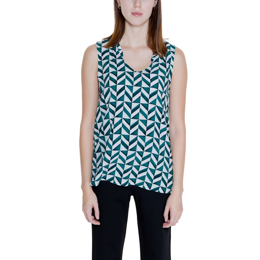 Street One Green Viscose Tank Tops