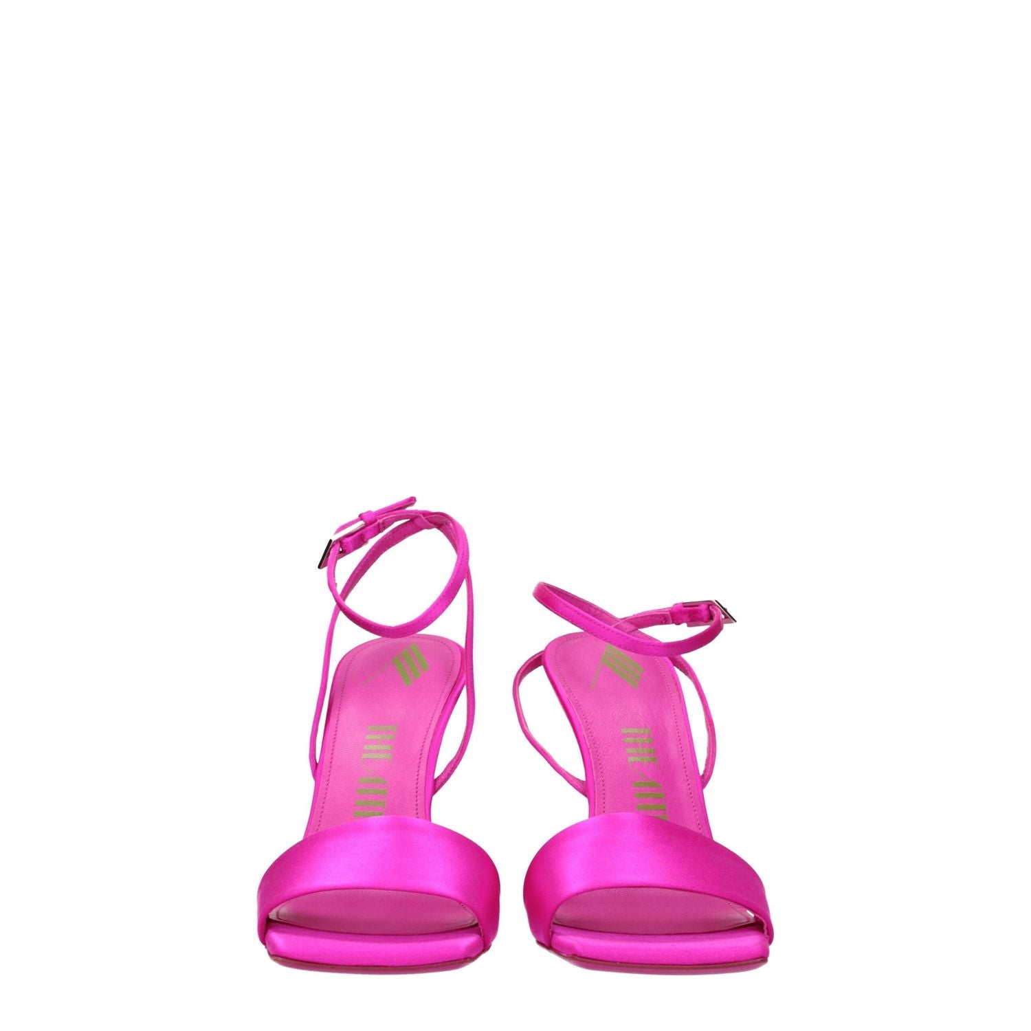 The Attico Pink Satin Platform Sandals