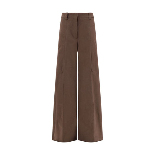 The Latest Brown Cotton Casual Pants