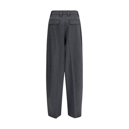 The Latest Gray Polyester Casual Pants