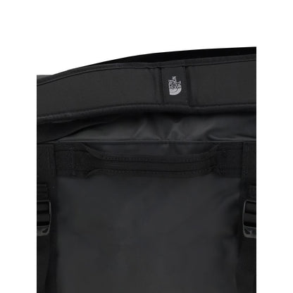 Interior view of The North Face Black Nylon Luggage And Travel Bag showcasing durable waterproof material.