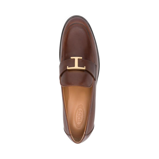 Tod's T Timeless Leather Moccasin LDin,Spring - Summer 2025,Women,Women > Shoes,Women > Shoes > Moccasins,Yes Eu XXW28K0JB60NF5S607-P25