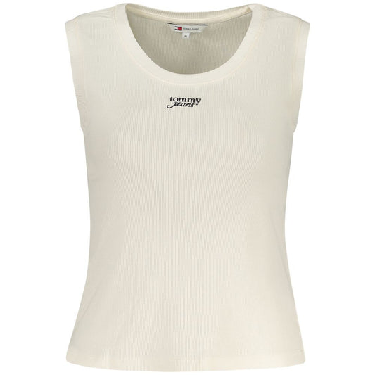 Tommy Hilfiger Beige Cotton Tank Top