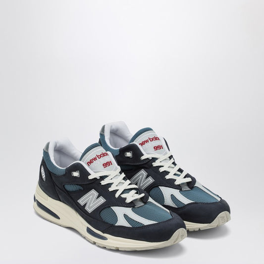 New Balance Navy blue/white sneaker Made in UK 991v2 LDin,Men,Men > Shoes,Men > Shoes > Sneakers,Spring - Summer 2025,Yes Eu U991VN2LE/Q_NEWB-NO_605