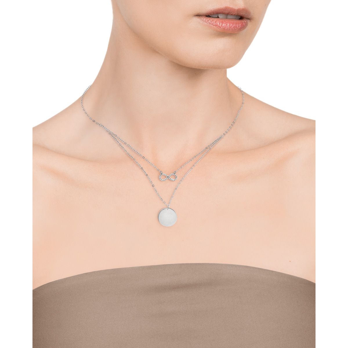 VICEROY JEWELS Mod. 4087C000-00 necklace for ladies in silver with quartz analog movement, elegant design in official packaging.