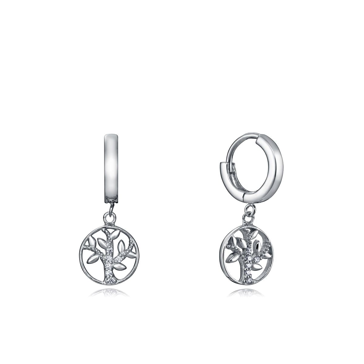 VICEROY JEWELS Mod. 4104E000-38 silver 925° ladies' earrings in official box with quartz analog design, featuring tree motif.