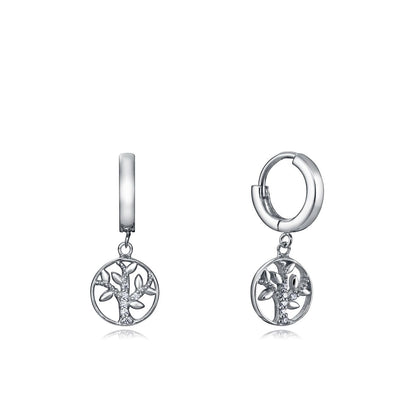 VICEROY JEWELS Mod. 4104E000-38 silver 925° ladies' earrings in official box with quartz analog design, featuring tree motif.