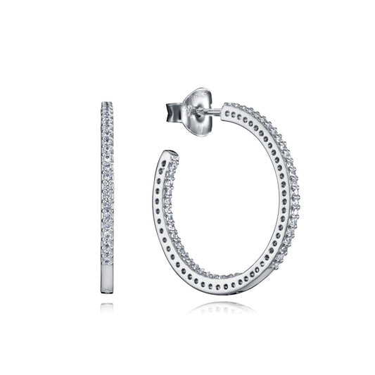 VICEROY JEWELS Mod. 7111E023-30 silver hoop earrings, elegant design for ladies, perfect for any occasion, 925 silver with official packaging.