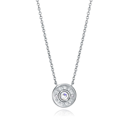 VICEROY JEWELS Mod. 85014C000-30 Lady Silver 925° Necklace with Quartz Analog Chronograph in Official Box