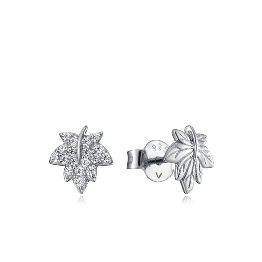 VICEROY JEWELS Mod. 85026E000-30 silver lady's earrings with leaf design, quartz movement, and official box packaging.