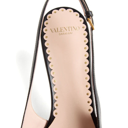 Valentino Garavani Bepointy 45mm Patent Leather and Kid Slingback Pumps