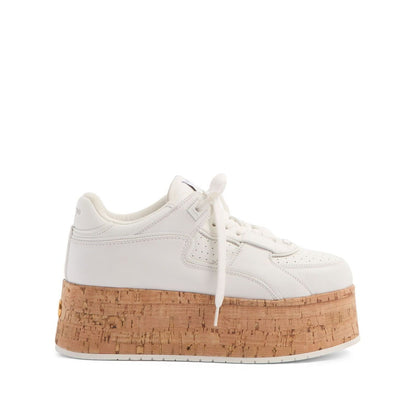 Valentino Garavani Freedots XL Sneaker in Calfskin and Cork