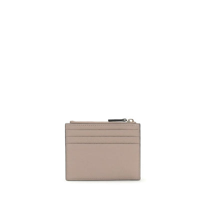 Valentino Garavani Multicolor Calf Leather Bos Taurus Wallet with Rockstud details and card slots, showcasing elegance and practicality.