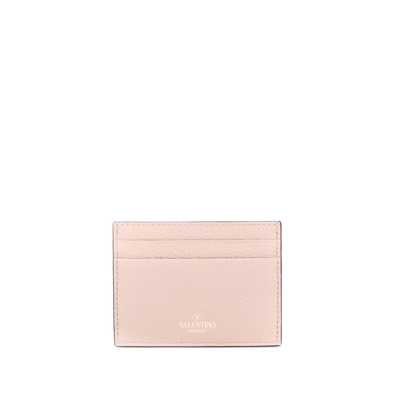 Valentino Garavani Rockstud leather card case